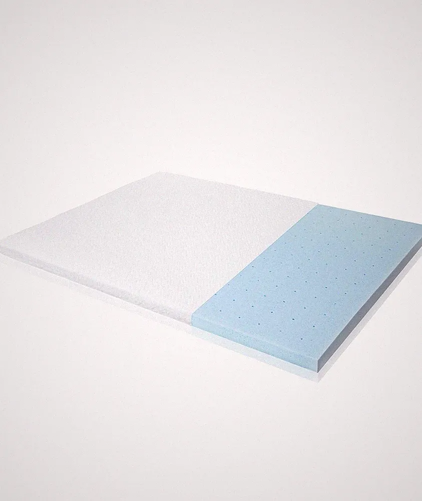 MALOUF ISOLUS 2.5 Inch Ventilated Gel Memory Foam Mattress Topper