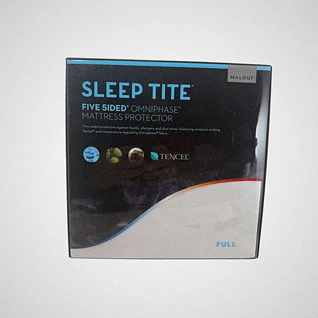 Malouf Sleep Tite Five-Sided Omniphase Mattress Protector Full Waterproof TENCEL