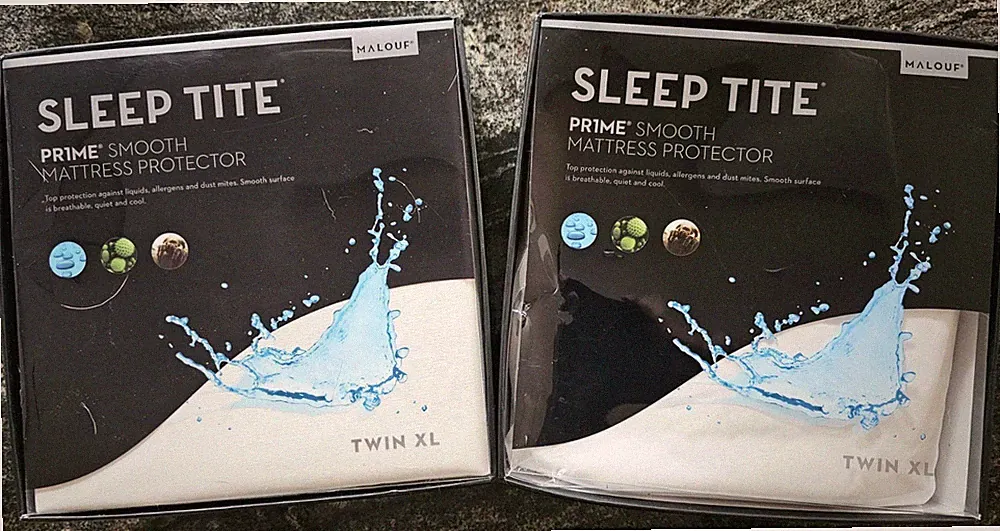 Malouf Sleep Tite Prime Smooth Mattress Protectors (2), Twin XL