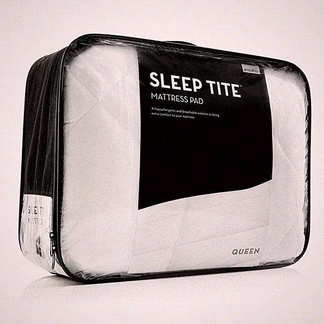 Malouf Sleep Tite Quilted Mattress Pad Soft Down Alternative Fill