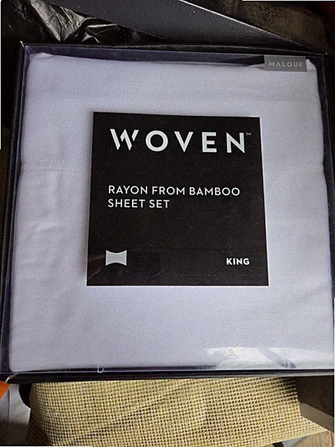 MALOUF Woven 100% Rayon from Bamboo Sheet Set King