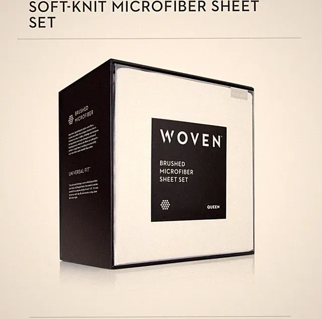 Malouf Woven Brushed Microfiber Sheet Set Queen