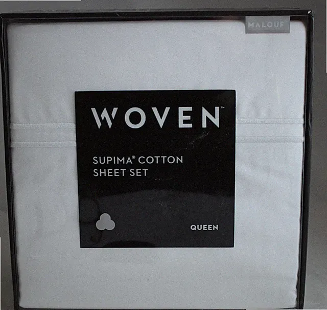 Malouf Woven Supima Cotton Sheet Set QUEEN