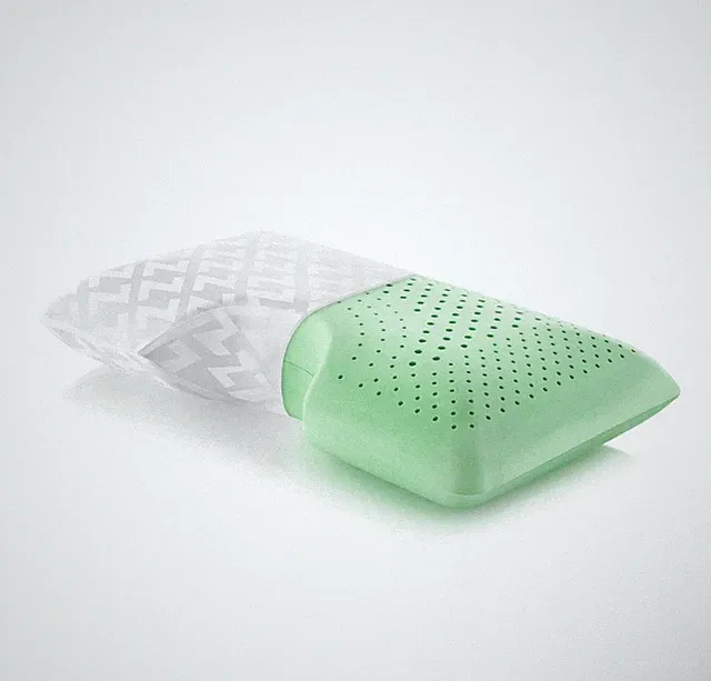 MALOUF Z Shoulder Zoned Dough Memory Foam Pillow - Infused with Peppermint Oil