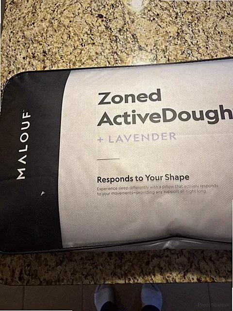 Malouf Zoned ActiveDough Lavender Queen Pillow - New