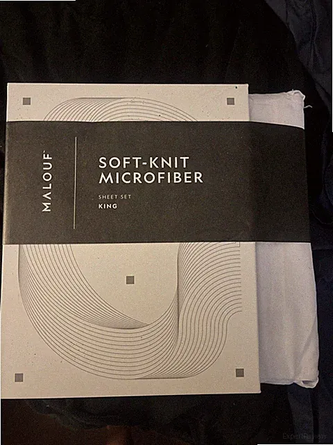 New Malouf Soft-Knit Microfiber 4 Piece Sheet Set White