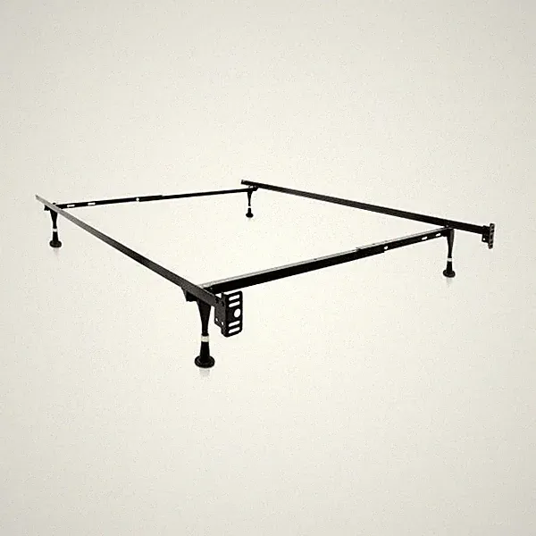 Structures Malouf Twin Full Adjustable Bed Frame Heavy Duty Steel 750lb Capacity