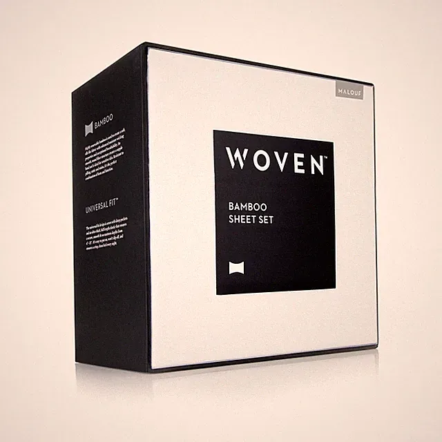 WOVEN BAMBOO BED SHEET SET